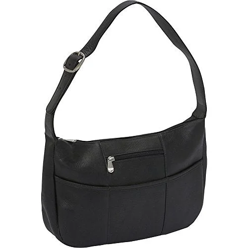 suitcase for Australia travel-suitcase lock maintenance-Le Donne Leather Quick Slip Shoulder Bag (Black)