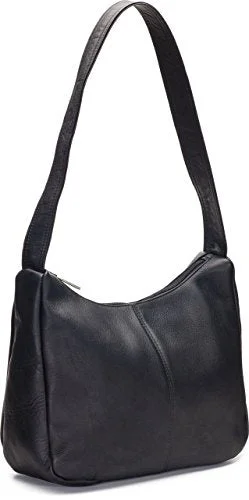 suitcase that fits in budget airlines-suitcase for year-long travel-Le Donne Leather The Urban Hobo (Black)