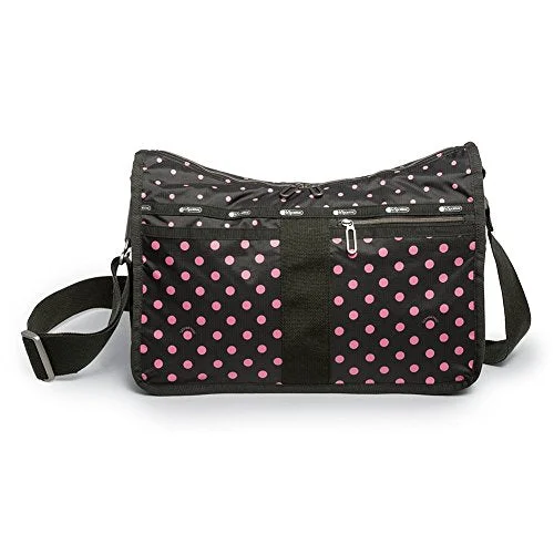 trendy sports bag with vintage appeal -Sports bag for ice packs-Lesportsac Essential Everyday Bag (Pink/Black)