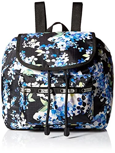 best backpack for carrying baby essentials -Backpack for quick hikes-Lesportsac Small Edie Backpack, Flower Cluster, One Size