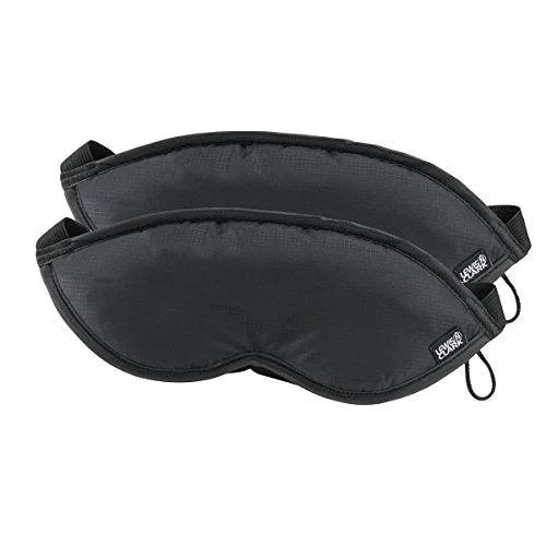 suitcase for people who hate unpacking-suitcase for island travel-Lewis N. Clark Comfort Eye Mask With Adjustable Straps Blocks Out All Light ,  Black,  One Size,