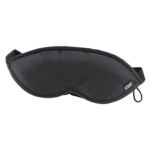 suitcase with extra-long warranty-suitcase for desert trips-Lewis N. Clark Comfort Eye Mask With Adjustable Straps Blocks Out All Light, Black