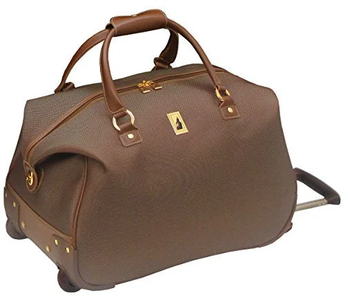 suitcase with hidden compartments-suitcase packing for spring-London Fog Kensington 20 Inch Wheeled Club Bag, Bronze, One Size