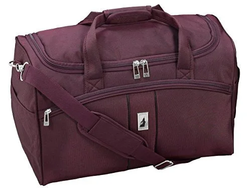 suitcase for weekend getaways-suitcase for fragile goods-London Fog Langley 20" Duffle, Bordeaux