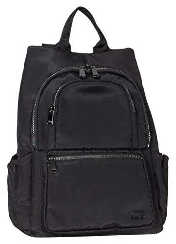 airline-compliant backpack for international travel -Lightweight backpack for work-Lug Women'S Hatchback Mini Backpack, Brushed Black, One Size