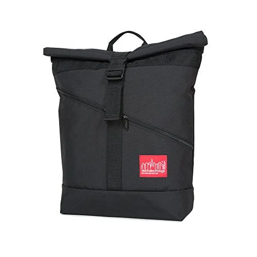 foldable backpack for emergencies -Backpack with inner pockets-Manhattan Portage Downtown Roll-N Backpack (Black)