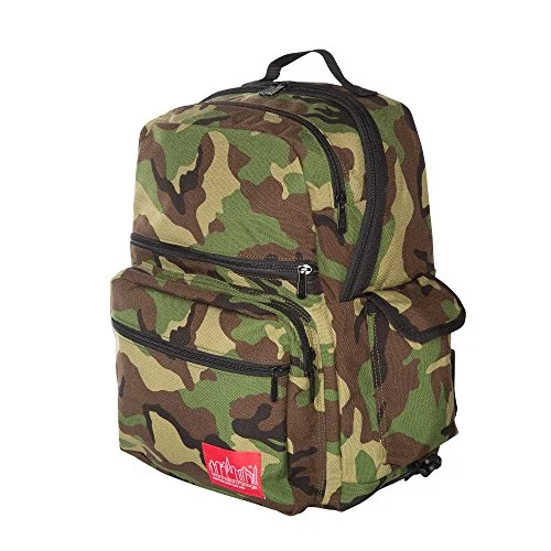 leather backpack with multiple compartments -Backpack for day trips-Manhattan Portage Ken'S Backpack, Camo, One Size