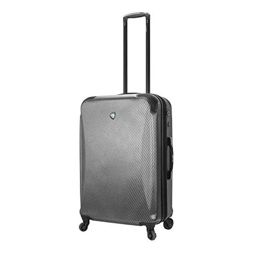 suitcase with unique locking mechanism-suitcase cleaning for wear-Mia Toro Italy Gaeta Hard Side 26 Inch Spinner Luggage, Black