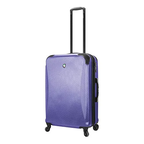 suitcase for visiting cold climates-suitcase for full luggage-Mia Toro Italy Gaeta Hard Side 26 Inch Spinner Luggage, Blue