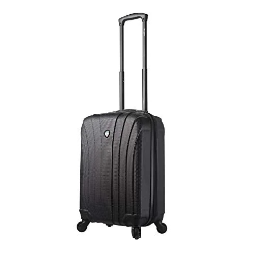 suitcase with extreme durability against airline handling-suitcase for forest travel-Mia Toro Italy Nicosia Hardside Spinner Carry-on, Black