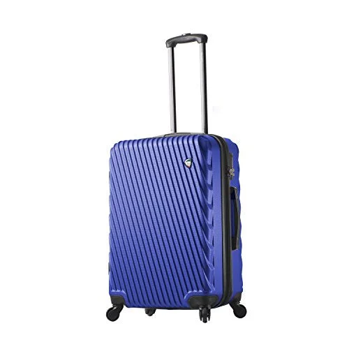 suitcase with a lightweight shockproof structure-suitcase for tight packing-Mia Toro Italy Roulgatti Hardside 24" Spinner, Blue