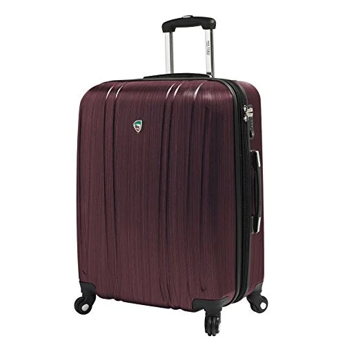 suitcase with multi-stage adjustable handle-suitcase with sharp style-Mia Toro M1093-28in-bur Italy Acciaio Hardside 28" Spinner, Red