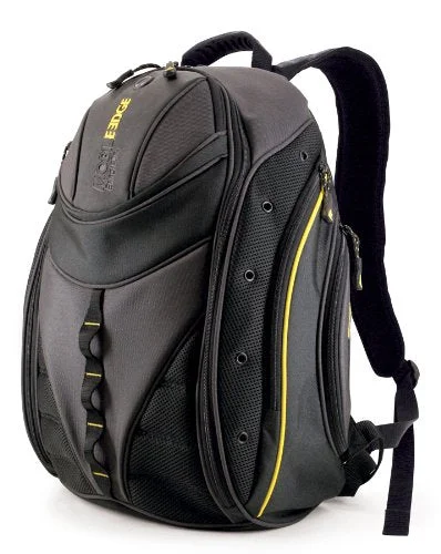 weather-resistant adventure backpack -Backpack for quick trips-Mobile Edge Express Backpack- 16-Inch Pc/17-Inch Mac (Black/Yellow)