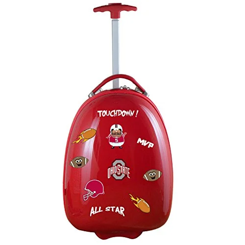 suitcase with best minimalist design-suitcase with expandable space-Ncaa Ohio State Buckeyes Kids Lil' Adventurer Luggage Pod