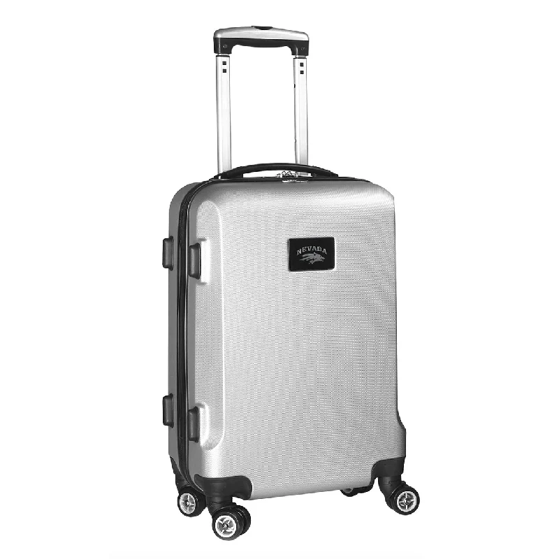 suitcase with best handles for heavy loads-suitcase for rainy season-Nevada Wolf Pack 20" Silver Domestic Carry-on Spinner