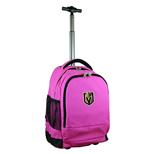 sleek backpack for modern travelers -Durable backpack-Nhl Vegas Golden Knights Expedition Wheeled Backpack, 19-Inches, Pink