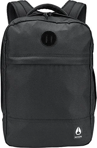 military-style backpack with reinforced stitching -Lightweight backpack for men-Nixon Beacons Backpack 2, All Black, One Size