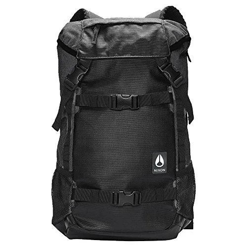 high-volume expandable backpack for extended trips -Backpack with top handle-Nixon Landlock Backpack 3, Black, One Size