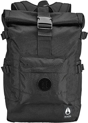 backpack with unique modern design -Travel backpack for gear-Nixon Men'S The Swamis Backpack All Black Backpack