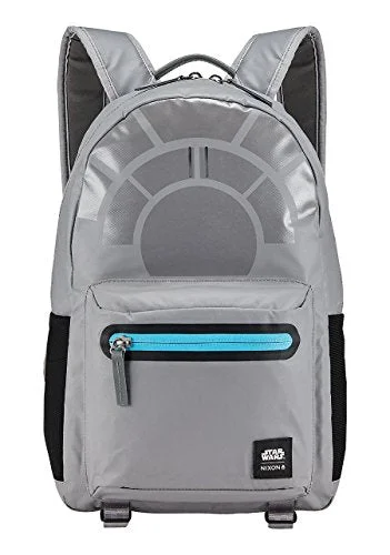 ultra-light carry-on backpack for minimalist travel -Backpack with quick access-Nixon Unisex The C-3 Backpack X Star Wars Collab Millennium Falcon Gunmetal Backpack