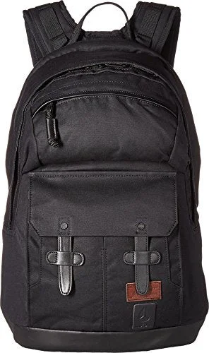 best work backpack with extra compartments -Compact backpack for women-Nixon Unisex The West Port Backpack All Black One Size