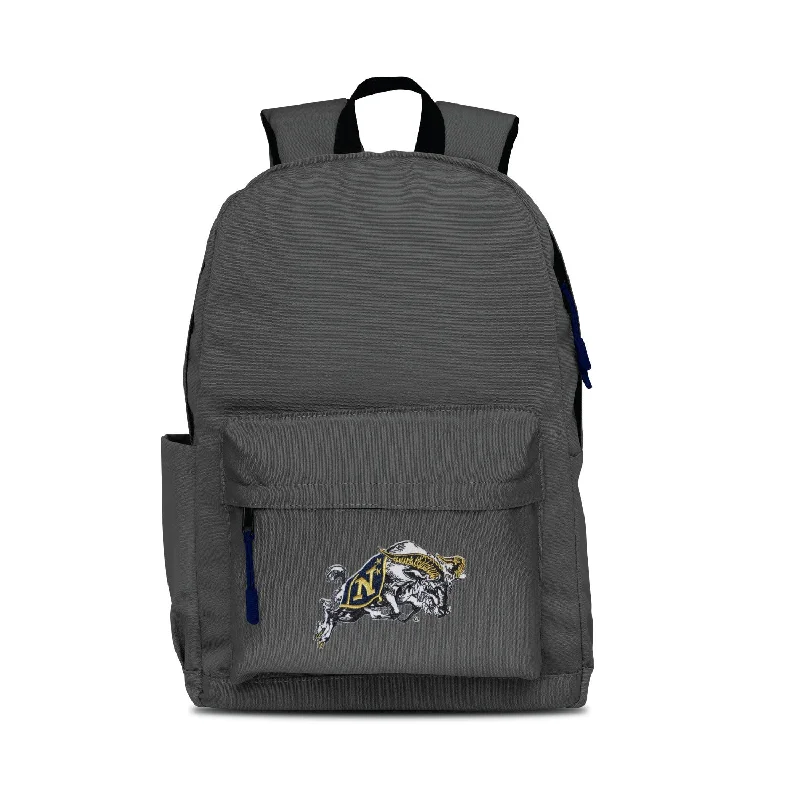 backpacks for urban cyclists with bike lock pocket-Backpacks with locked compartments-Northwestern Campus Laptop Backpack- Gray