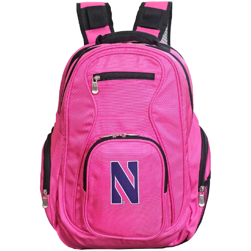 backpacks for glampers with luxury features-Backpacks for frigid climates-Northwestern Laptop Backpack Pink