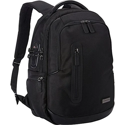 best backpack for doctors and nurses -Backpack for damp weather-Numinous London Smart City Backpack 901 (Black)