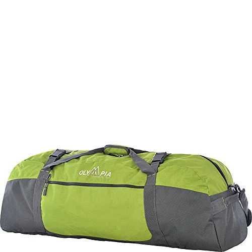 compact sports bag with key holder -Waterproof sports bag-Olympia 21" Sports Duffel, Green