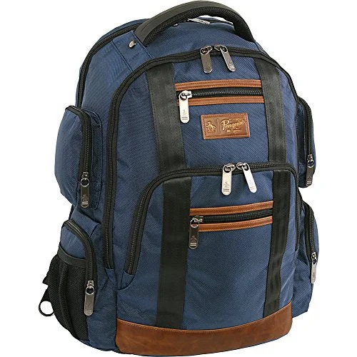 backpack with reinforced stitching for durability -Affordable backpack for hiking-Original Penguin Peterson Fits Most 15-Inch Laptop And Notebook Backpack, Navy, One Size