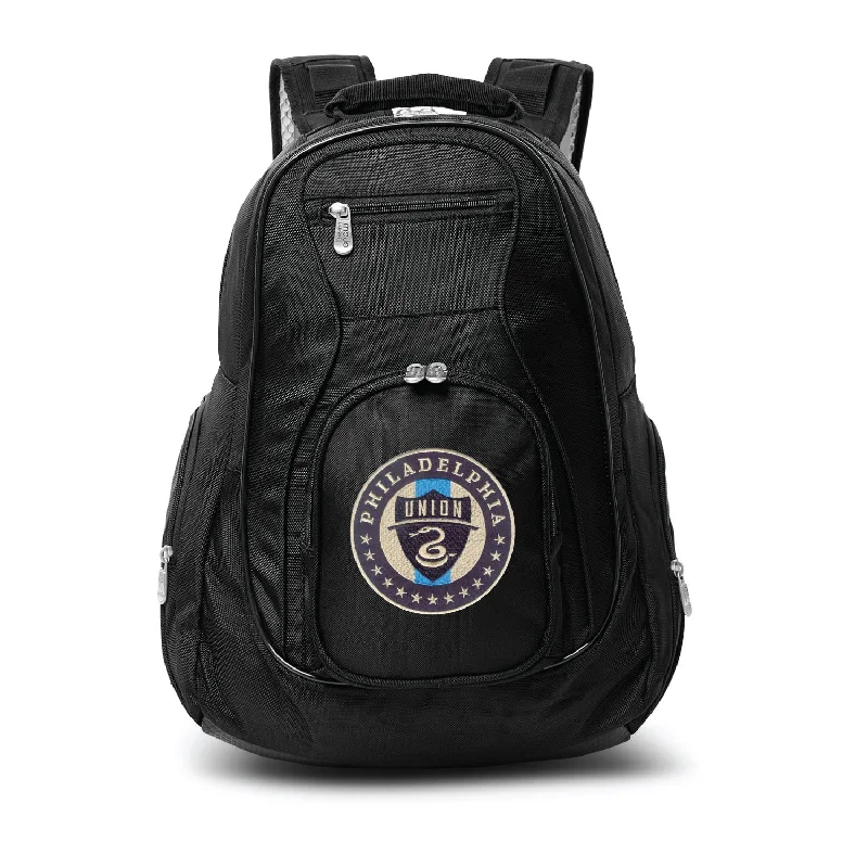 backpacks for pilots with aviation gear compartments-Backpacks for rainy days-Philadelphia Union 19" Premium Laptop Backpack