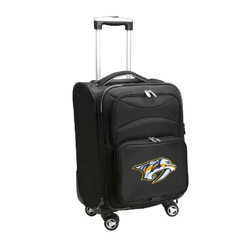 suitcase that keeps outfits wrinkle-free-suitcase for wet conditions-Predators Luggage | Nashville Predators 21" Carry-on Spinner Luggage