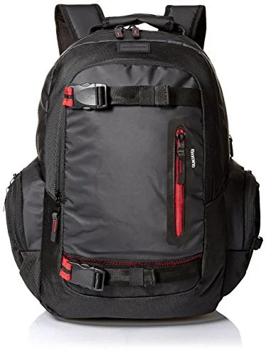 casual daily backpack for everyday use -Backpack with lock-Quiksilver Men'S Raker Backpack, Black, One Size