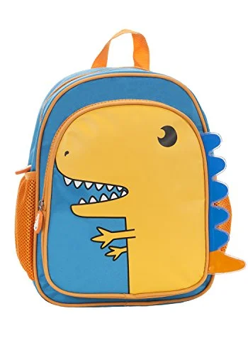 backpack with detachable laptop sleeve -Backpack for brief trips-Rockland Jr. My First Backpack, Dinosaur, One Size