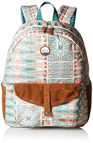 school backpack with USB charging -Travel backpack for explorers-Roxy Women'S Carribean Backpack, Marshmallow Chief Prado Erjbp03537