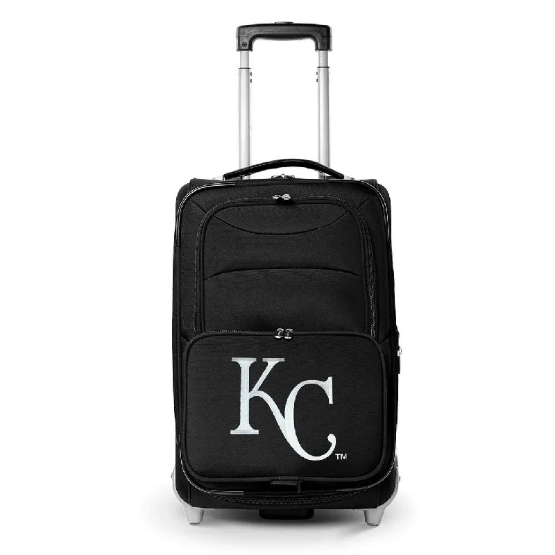 suitcase for minimalist and modern travelers-suitcase with hard edges-Royals Carry On Luggage | Kansas City Royals Rolling Carry On Luggage