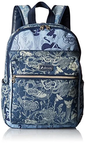 insulated backpack for picnics -Small backpack-Sakroots Women'S Artist Circle Cargo Backpack, Denim Peace