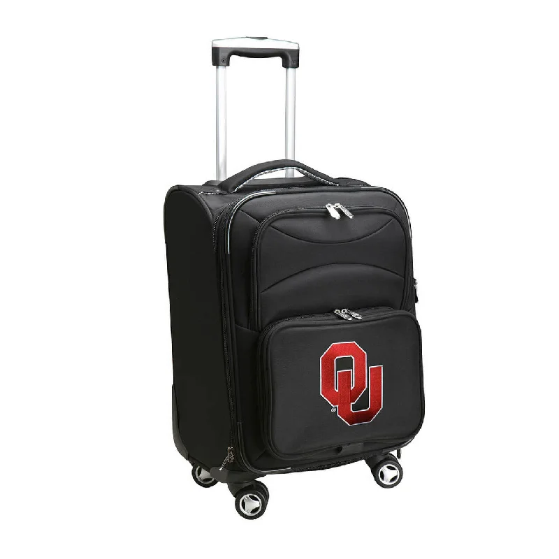 suitcase with a sleek, modern aesthetic-suitcase with secure bands-Sooners Luggage | Oklahoma Sooners 21" Carry-on Spinner Luggage