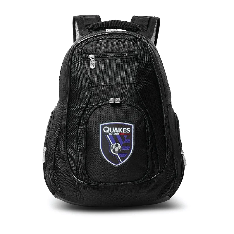 backpacks for rescue workers with emergency gear storage-Backpacks for affordable travel-San Jose Earthquakes 19" Premium Laptop Backpack