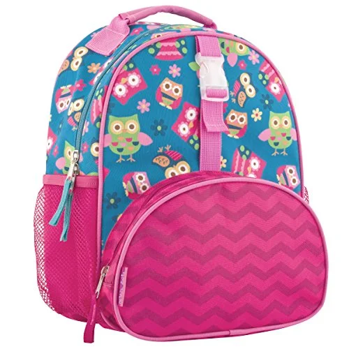 backpack with ergonomic shoulder straps -Compact backpack for urban-Stephen Joseph All Over Print Mini Backpack, Owl