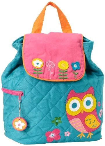 stylish backpack for everyday use -Stylish backpack-Stephen Joseph Quilted Backpack, Owl