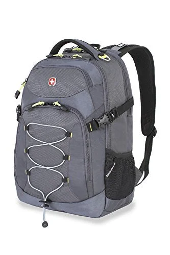 eco-friendly backpack made from recycled materials -Lightweight hiking backpack-Swiss Gear Sa5960 Gray Laptop Backpack - Fits Most 15 Inch Laptops And Tablets