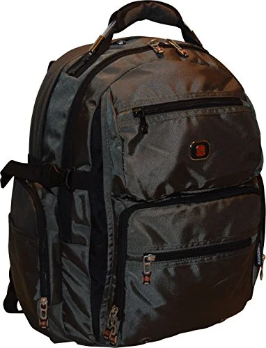 best backpack for carrying electronics -Stylish travel backpack-Swissgear Breaker 16" Laptop Backpack Travel School Bag Dark Olive