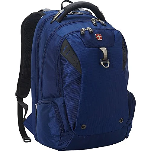 fashion-forward mini backpack for casual wear -Durable travel backpack-Swissgear Travel Gear Scansmart Backpack - Navy/Grey