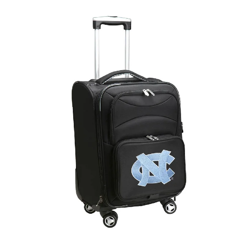 suitcase that can be stored compactly-suitcase with soft handles-Tar Heels Luggage | UNC Tar Heels 21" Carry-on Spinner Luggage