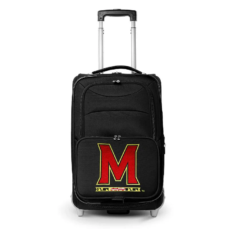 suitcase that embodies both style and functionality-suitcase for light travel-Terrapins Carry On Luggage | Maryland Terrapins Rolling Carry On Luggage