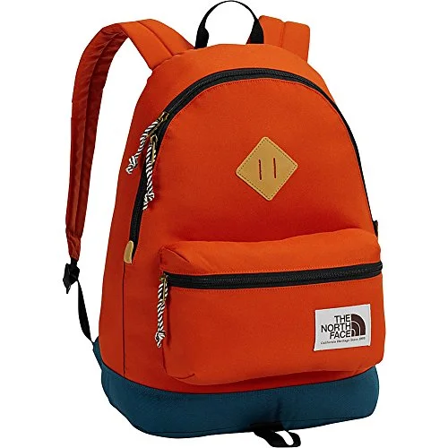 stylish city backpack with minimalist design -Backpack for digital nomads-The North Face Berkeley Backpack (Tibetan Orange/Monterey Blue)