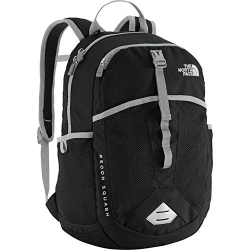 adventure backpack with rugged construction -Backpack with safety features-The North Face Youth Recon Squash Backpack Tnf Black/High Rise Grey One Size