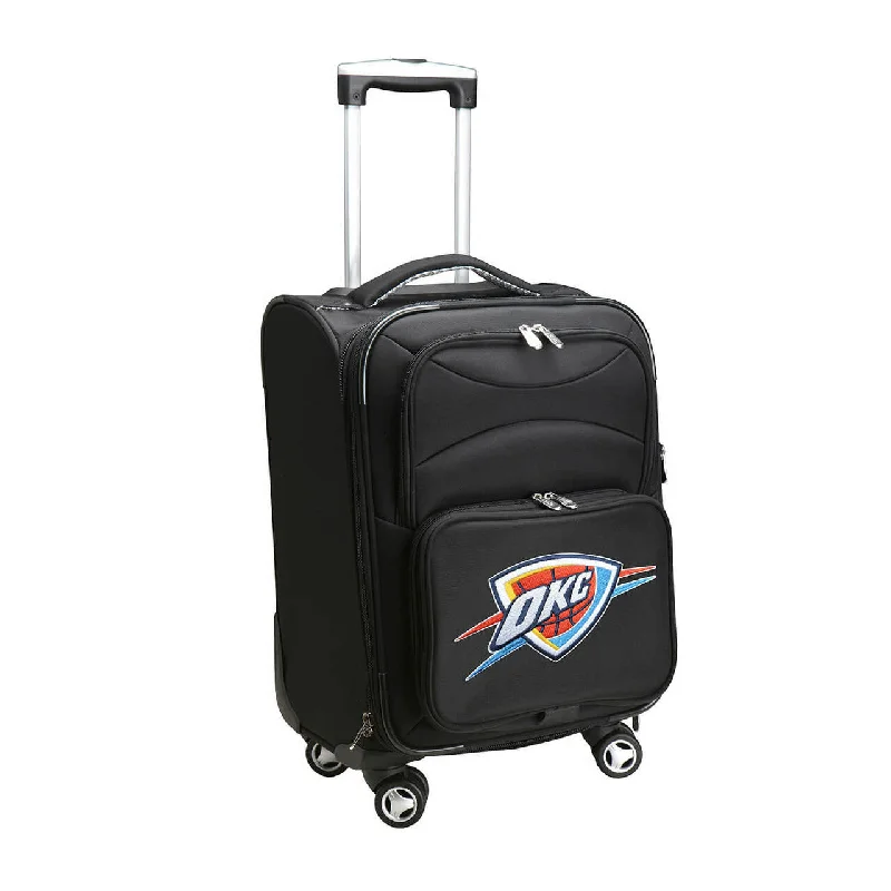 suitcase with heavy-duty reinforced stitching-suitcase packing for vacations-Thunder Luggage | Oklahoma City Thunder 21" Carry-on Spinner Luggage