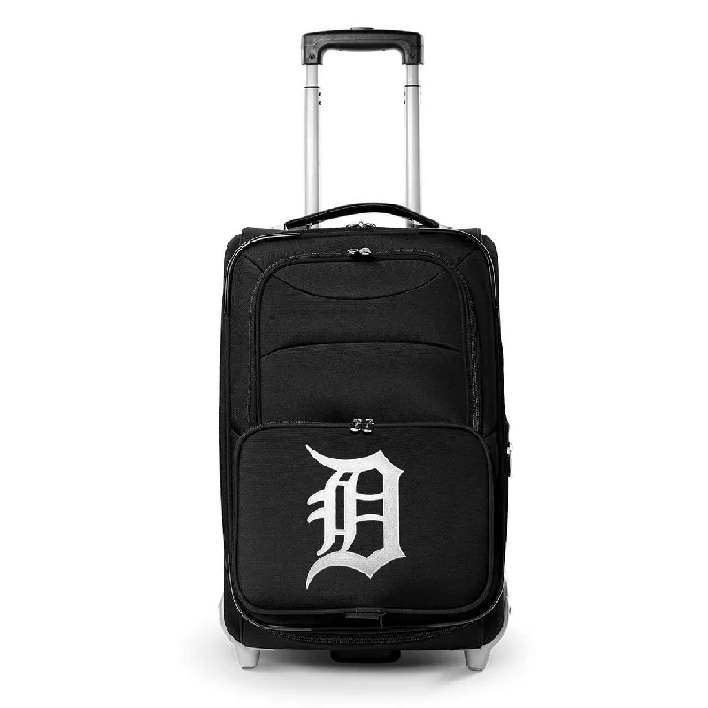 suitcase with color-coordinated interiors-suitcase lock cleaning-Tigers Carry On Luggage | Detroit Tigers Rolling Carry On Luggage